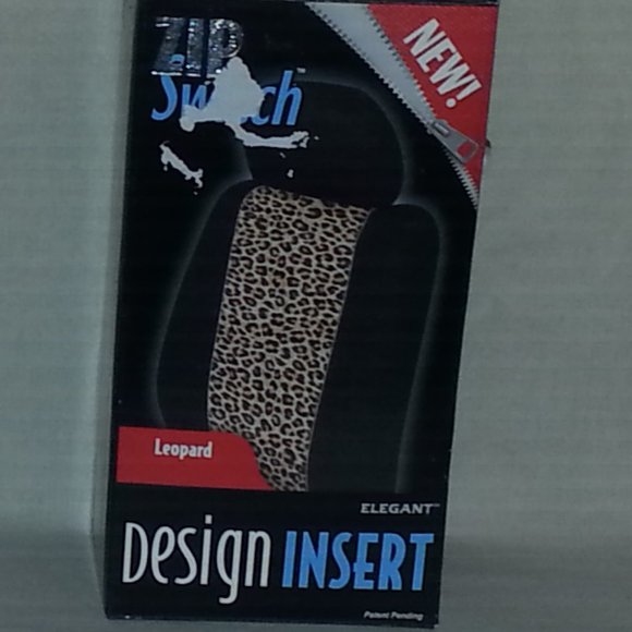Automotive Innovations Inc Zip Switch Other - ZIP SWITCH ELEGANT SEAT COVER DESIGN INSERT LEOPAR